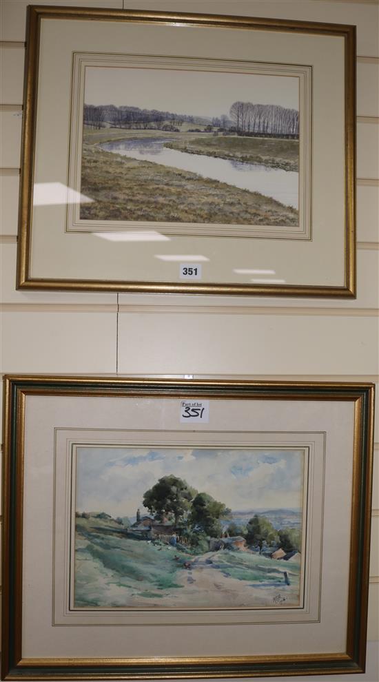 Elaine Epps The Cuckmere at Alfriston approx. 23 x 32cm